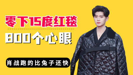 走零下15度红毯男星800个心眼?任嘉伦不漏手,肖战跑的比兔